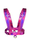 Military Holographic Leather Chest Body Harness