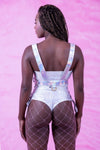 Military Holographic Leather Chest Body Harness